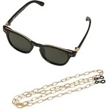 URBAN CLASSICS Sunglasses Italy with chain schwarz, - ONE SIZE