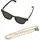 URBAN CLASSICS Sunglasses Italy with chain schwarz, - ONE SIZE