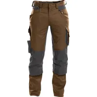DASSY DASSY® Dynax Bundhose Stretch und Kniepolstertaschen - lehmbraun/anthrazitgrau