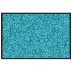 KARAT Schmutzfangmatte "Rhine" - Sauberlaufmatte Fußmatte Türvorleger / 60 x 90 cm (Türkis)