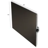 Jollytherm Infrarot Glasheizkörper 880 W schwarz