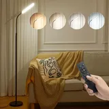 Stehlampe Wohnzimmer Dimmbar LED Stehleuchte Modern 18W mit 4 Farbtemperatur, 1H Timer Stehlampe mit Fernbedienung und Touch Steuerung, Leselampe Stehlampe für Wohnzimmer Schlafzimmer Büro