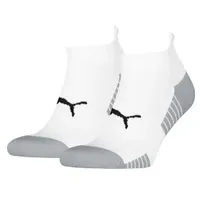 Puma UNISEX SPORT CUSHIONED SNEAKER 2P Sneakersocken 2er Pack Weiß 43-46