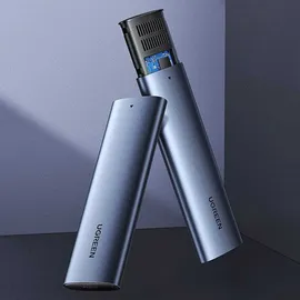 UGREEN 10903, SSD-Gehäuse, M.2, Serial ATA III, 5 Gbit/s, USB Anschluss, Schwarz, Grau