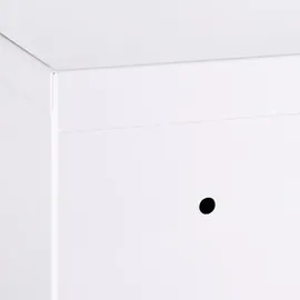 kleankin Medizinschrank weiß Edelstahl B/H/L: ca. 15x40x53,5 cm - weiss