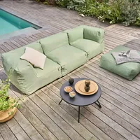Oviala Business Modulares Eckwohnzimmer mit 4 Sitzen in Kaktusgrün