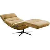 Kawola Relaxliege, Currygelb, Schwarz, Textil, Echtholz, 1-Sitzer, Füllung: Komfortschaum, 82x115x156 cm, Wohnzimmer, Sessel, Relaxliegen