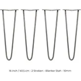 MONSTER SHOP Hairpin Tischbeine 4 x 40,5 cm