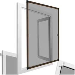 tectake® Fliegengitter, für Fenster, wetter- und UV-beständig, gut licht- und luftdurchlässig