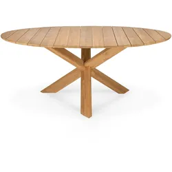 Ethnicraft Circle Outdoor-Esstisch Teak rund
