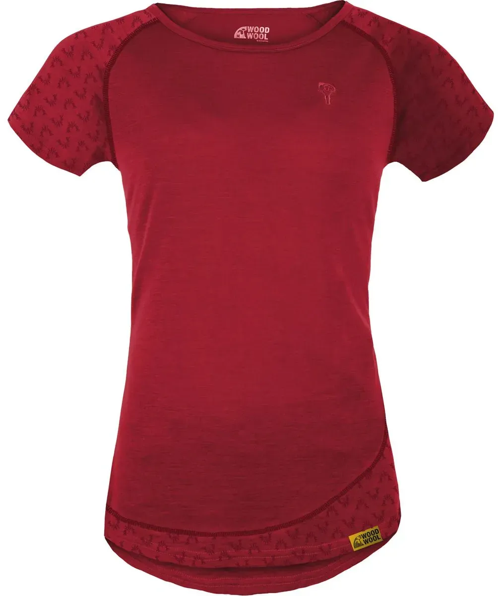 Grüezi Bag Woodwool T-shirt Lady Deanna Boulder fired red brick (5002) S