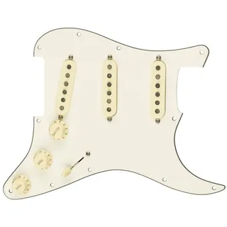 Fender Prewired Pickguard Strat Custom 69 white