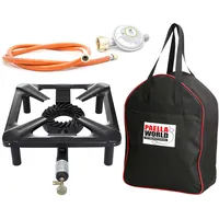 Paella World Hockerkocher höhenverstellbar 30x30x14-18cm ohne Zündsicherung