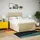 vidaXL Boxspringbett mit Matratze Creme 160x200 cm Stoff - Creme