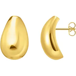 Paar Ohrstecker THOMAS SABO "Schmuck Silber 925 Ohrringe Teardrop-Form, H2308-001, H2308-413", gold (gelbgoldfarben), Ohrringe, Damen, Silber 925 (Sterlingsilber)