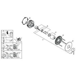 Grohe Plus UP-Brause-Einhebelmischer, hard graphite gebürstet