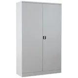 Gürkan Stahlschrank 109764 lichtgrau 92,0 x 60,0 x 195,0 cm, aufgebaut