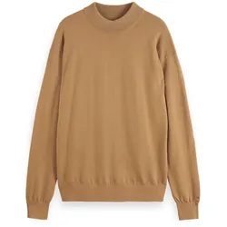 SCOTCH&SODA Herren Pullover - Core, Dropped Shoulder, Pullover, einfarbig Hellbraun XL