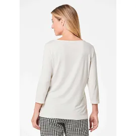 GOLDNER Shirt mit Frontdruck, 3/4-Arm in cremeweiß | Gr.: 54