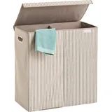 Zeller Present Zweikammer-wäschekorb, faltbar, 120 l, 63 x 61,5 x 31 cm