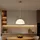 GLOBO LED Pendelleuchte 1-flg. 120 cm oval Silber