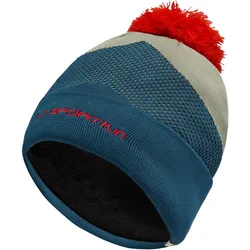 Mütze weich wärmend kuschelig - Knitty Beanie BLAU|ROT S/M