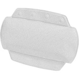 Spirella - Badewannenkissen Alaska Mit 8 Saugnäpfen Antibakteriell - Rutschhemmend 23 x 32 cm Waschbar - Kunststoff - Schneeweiß - 32 x 23 cm