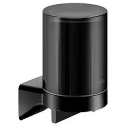 KEUCO AVENO Seifenspender 14652379000 mit satiniertem Stülpglas, zum Kleben/Schrauben, schwarz matt