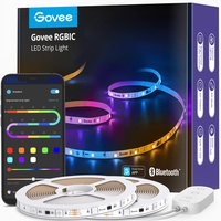 Govee LED Strip, RGBIC LED Streifen 20m, Musik Sync, Segmentcontrol, Farbwechsel, 64 Szenenmodus, Steuerbar via App, für Party, Zuhause, Schlafzimmer, TV, 2 Rollen von 10M