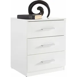 SchlafKONTOR Nachtschrank Mars 46 x 41 x 56 cm Weiß