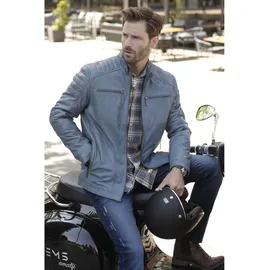 Babista Lederjacke ZANZINO Blau 62