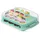 Relaxdays Muffin Transportbox, 24 Stück Transparent,Türkis