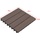 [en.casa] WPC Fliesen Schramberg 11er Set 1m2 Dunkelbraun