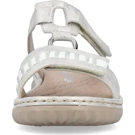 Rieker Damen Pantolette silber/platin, Damen:40 EU