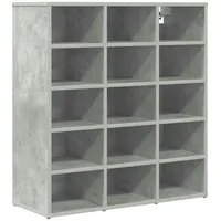 VidaXL Schuhschrank Betongrau 77,5 x 30 x 83,5 cm