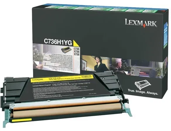 Lexmark Tonerpatrone  hohe Ergiebigkeit 10.000 Seiten Gelb