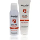 Allpresan Fuß spezial Nr. 4 Fußpflege-Set gegen Hornhaut und Schrunden - Zur täglichen Pflege verhornter Fußhaut - Set aus Schaum-Creme 125 ml & Lipid-Salbe 125 ml