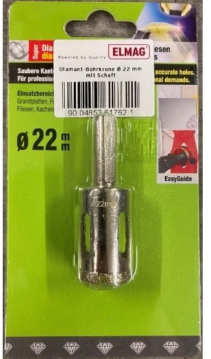 ELMAG Diamant-Bohrkrone Ø 22 mm - 61762