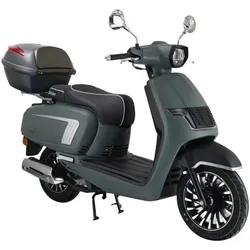 Motorroller GT UNION "Venis 25 (mit/ohne Topcase)", grün (grün metallic matt), Motorroller & Mofas, mit Topcase, 25 km/h