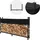ML-Design Kaminholzregal Metall mit Abdeckung 200 x 25 x 115 cm Anthrazit