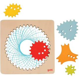 GoKi Spirograph 6 Teile Holz Mandala zeichnen