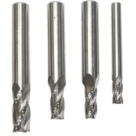 PROXXON Schaftfräsersatz, 4-tlg., DIN 844, HSS (6 - 7 - 8 - 10 mm)
