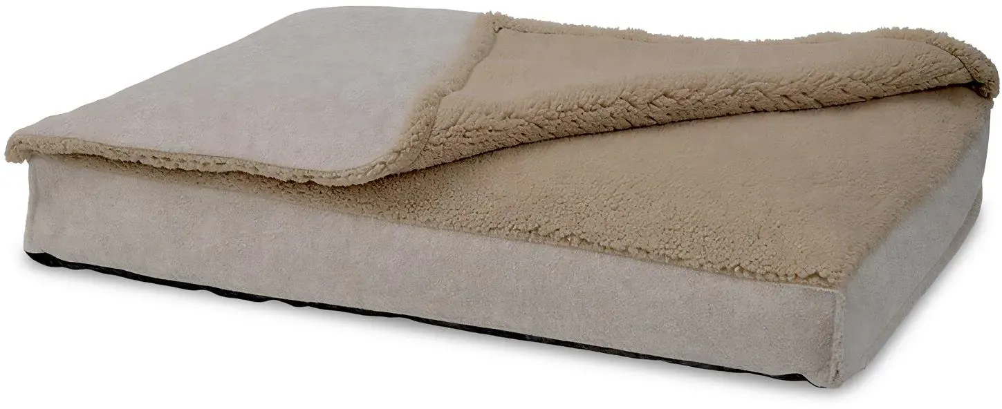 100 x 70 x 10 cm Gelflocken Hundematte Größe L mit abnehmbarer Decke