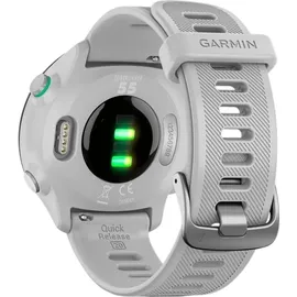 Garmin Forerunner 55 mit Silikonarmband steinweiß/schwarz