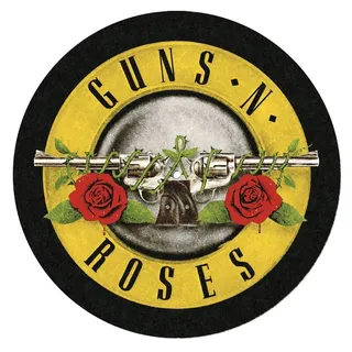 Pyramid International Guns N' Roses Turntable Record Slip Mat zum Mixen, DJ-Kratzen und Heimhören (Logo-Design) - Offizielles Merchandise-Produkt