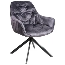 Woodkings 2er Set Stuhl Carlton Grau - Grau