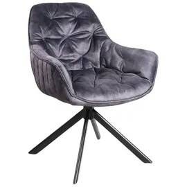 Woodkings 2er Set Stuhl Carlton Grau - Grau