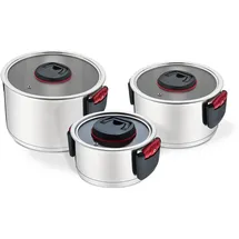 Maestro MR-3530-6 Topfset mit Klappgriffen 6 Stück, - Silber