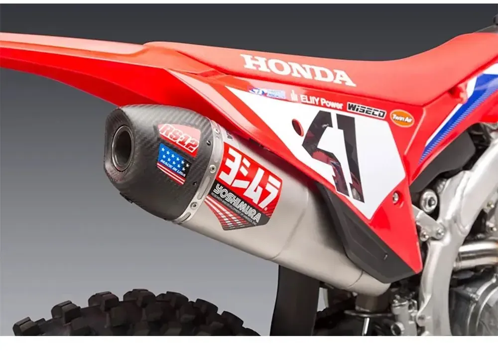 Yoshimura Usa Signature Series Rs-12 Crf 250 R/rx 22 Nicht Homologiertes Vollständiges Auspuffsystem - Black / Silver - Not Homologated