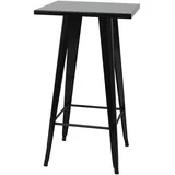 chefgastro Stehtisch 105-107 x 60 x 60 cm Schwarz